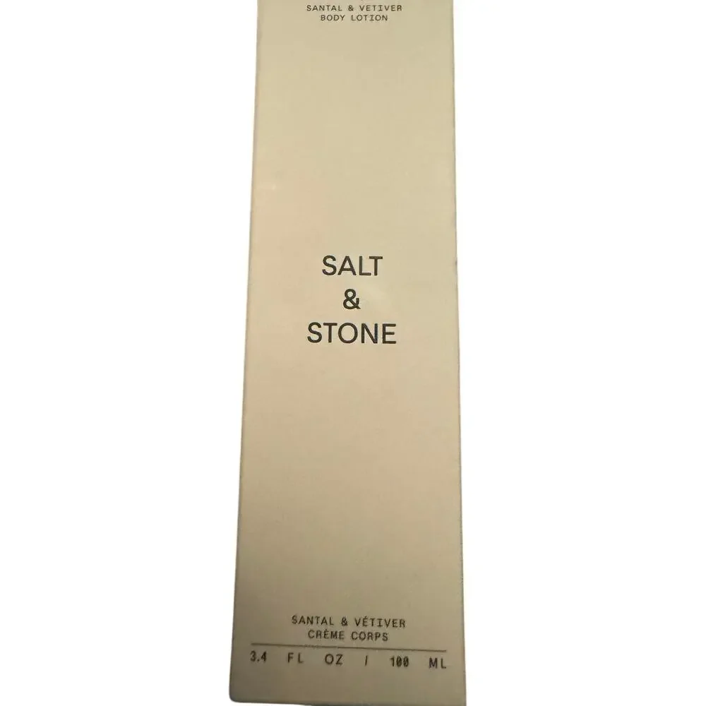 Salt & Stone Santal & Vetiver Body Lotion Moisturizer 3.4 fl oz / 100 ml - NIB